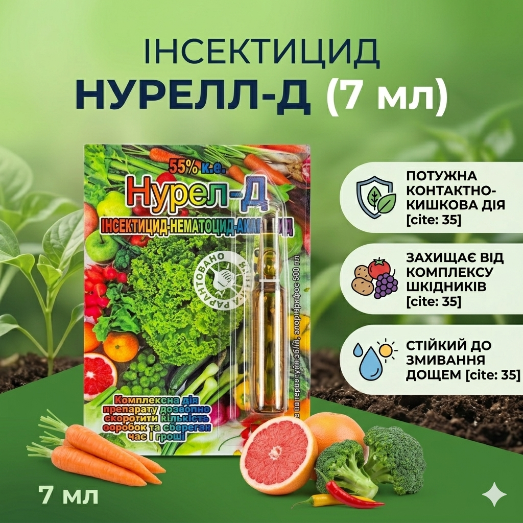 Інсекто-акарицид Нурел-Д (7 мл)