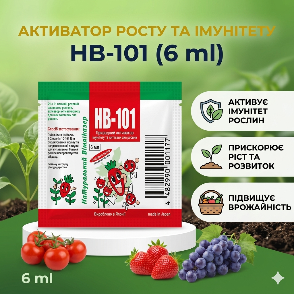 НВ-101 (6 мл) — натуральний стимулятор росту