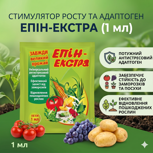 Адаптоген та Стимулятор росту Епін-Екстра (1 мл)