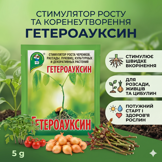 Стимулятор росту та коренеутворення Гетероауксин (5 г)