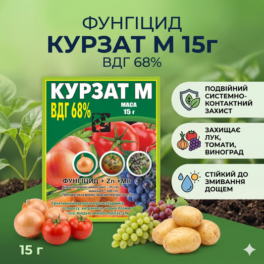 Фунгіцид Курзат М 68% вдг 15г