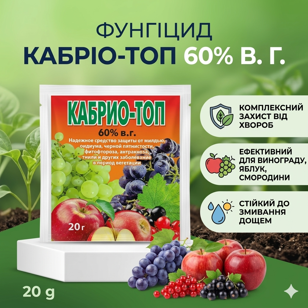 Фунгіцид Кабріо топ 60% в. г. (20 г)